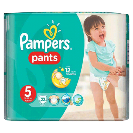 Pampers Pants 5, Junior 12-18 kg, 22...