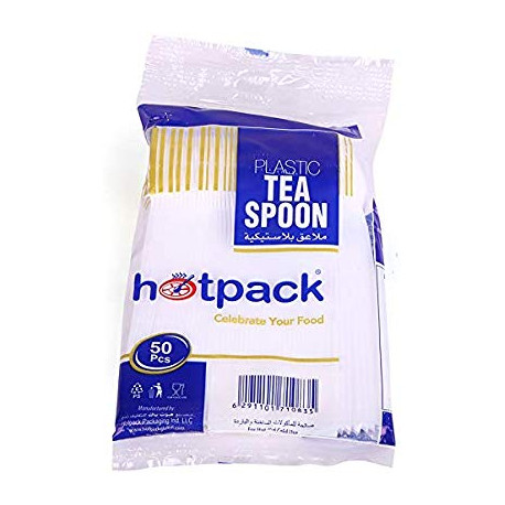 Hotpack Plastic Tea Spoon 50 Pieces