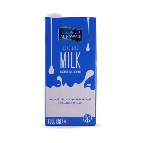 Al Rawabi Long Life Milk Full Cream 1L