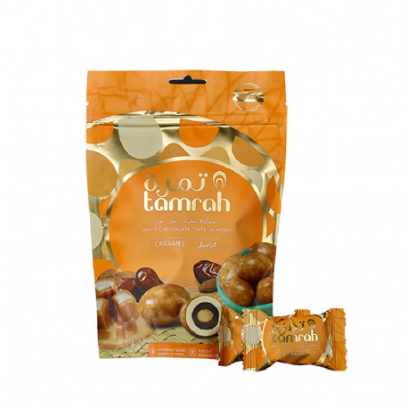 BEST TAMRAH CARAMEL CHOCOLATE COVERED DATE WITH ALMOND 100G