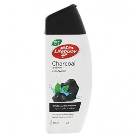 Lifebuoy Anti Bacterial Charcoal & Mint Body Wash 300ML