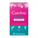 Carefree Unscented Cotton Pantyliners Pack of 30