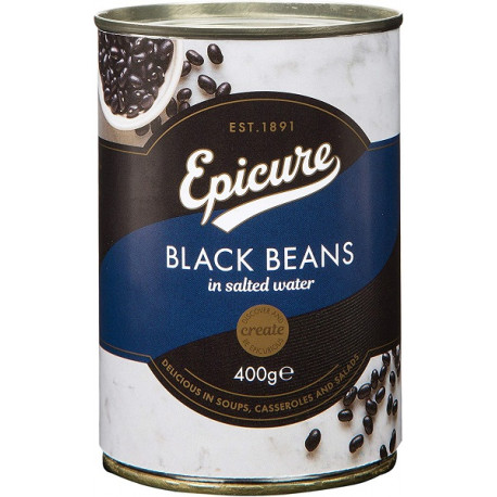 Epicure Black Beans in Salted Water 400G