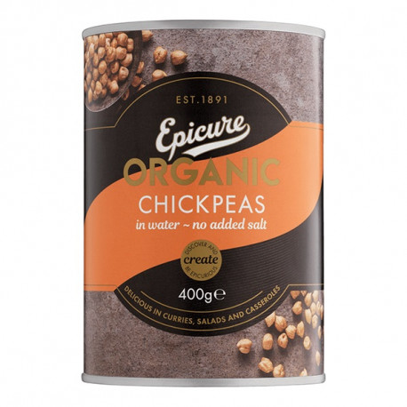 Epicure Organic Chickpeas in Water 400G