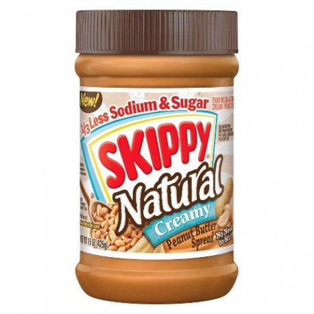 Skippy Natural Creamy Peanut Butter...